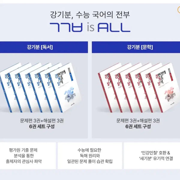 [BUNJANG] Literary Reading Comprehension Study Set / 강기분 독서, 문학