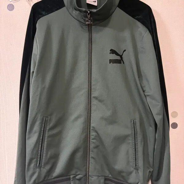 [BUNJANG] Puma Velvet Color-Block Track Top - M / 푸마 벨벳 배색 트랙탑 M