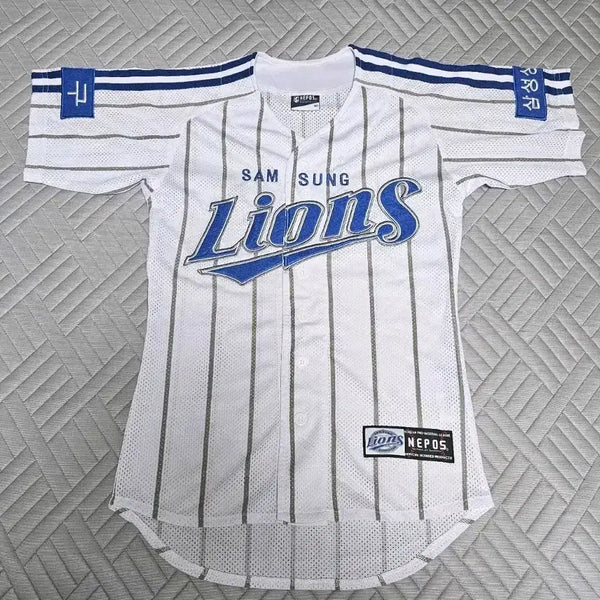 [BUNJANG] Samsung Lions Dynasty Era No-Marking Jersey / [가격포기,XS] 삼성라이온즈 왕조시절 노마킹 유니폼