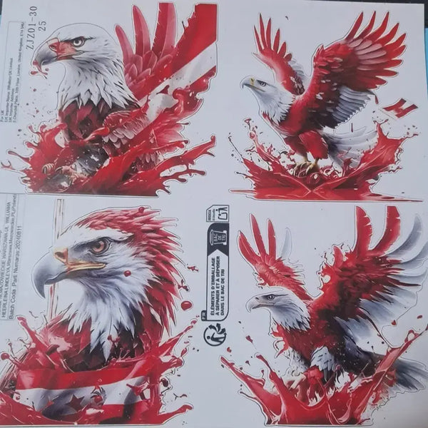 [BUNJANG] Eagle Sticker Set (4 Designs, 2 Sheets) / 독수리 스티커 4종 세트(2매)