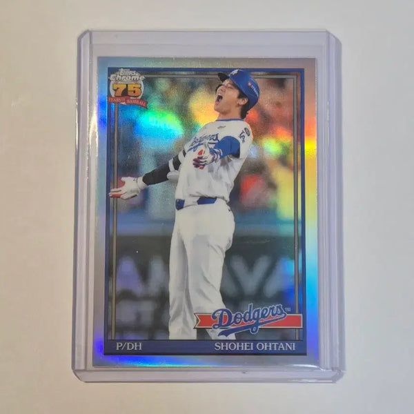 [BUNJANG] MLB Topps Chrome Shohei Ohtani Los Angeles Dodgers Refractor Card / MLB 탑스 크롬 LA 다저스 오타니 쇼헤이 리플렉터 카드