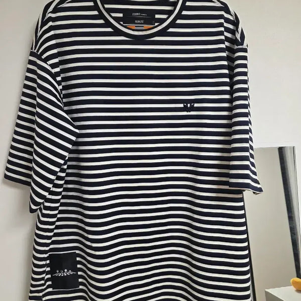 [BUNJANG] Songzio Snoopy Stripe Short Sleeve T-shirt Size 110 / 송지오 스누피 스트라이프 반팔 110