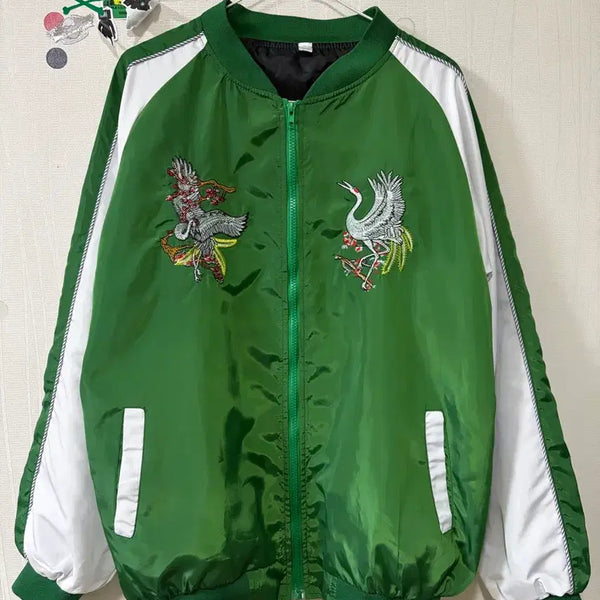 [BUNJANG] Vintage Embroidered Sukajan Jacket / 빈티지 자수 스카잔