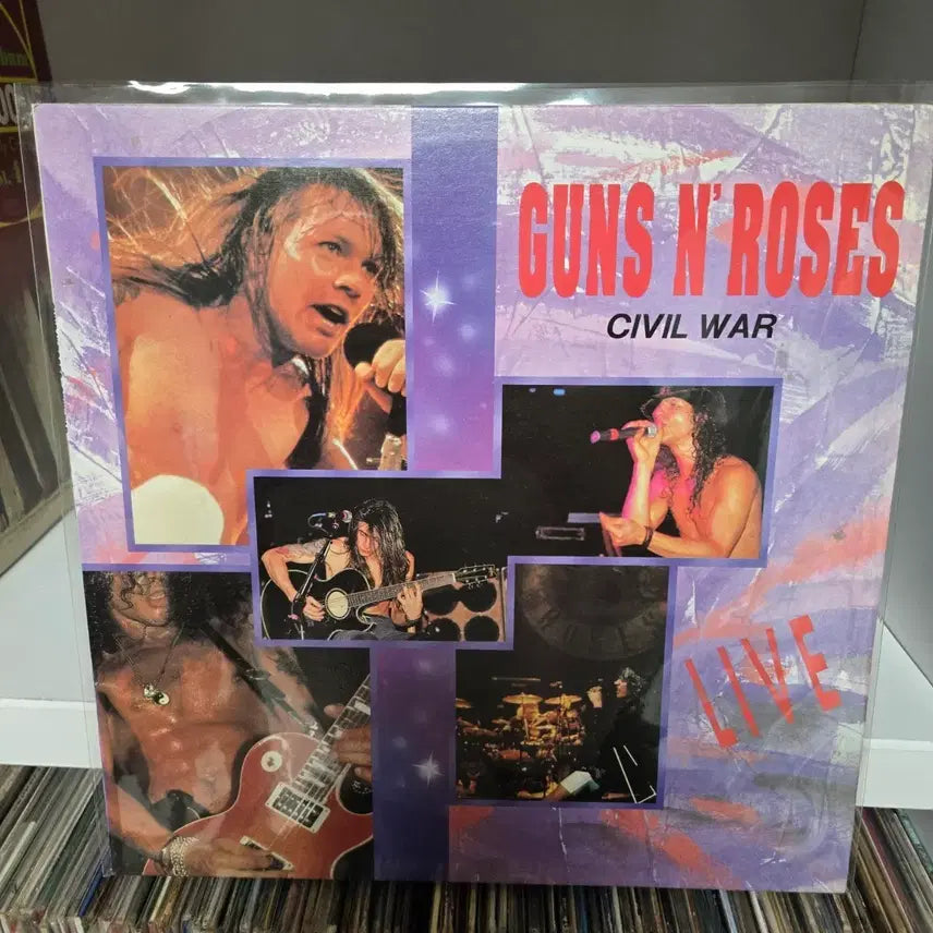 [BUNJANG] Guns N' Roses Civil War Live LP Record / 건즈 앤 로지스 CIVIL WAR LIVE LP판