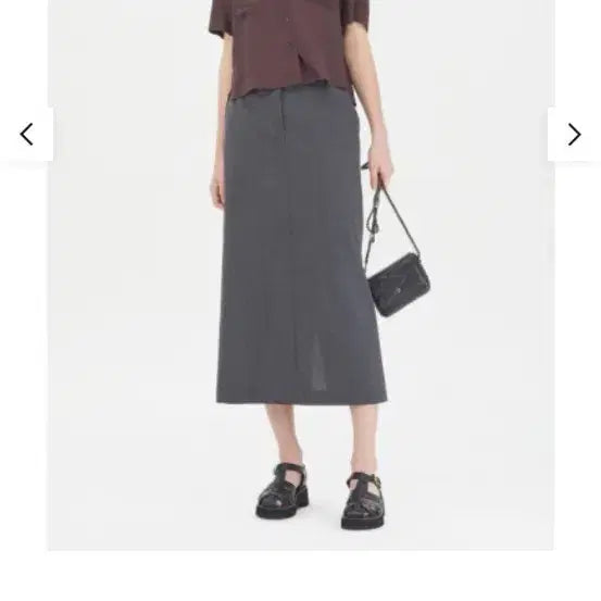 [BUNJANG] Sisley Cropped Shirt Blouse Brown / 시슬리 크롭 셔츠형 블라우스  브라운색