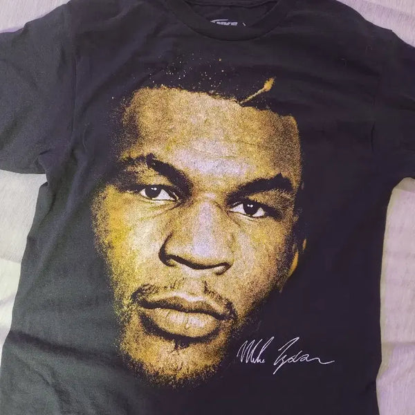 [BUNJANG] Mike Tyson Official Signature Big Portrait Graphic T-Shirt (M) / (공식) 마이크 타이슨 오피셜 그래픽 반팔티 (M)