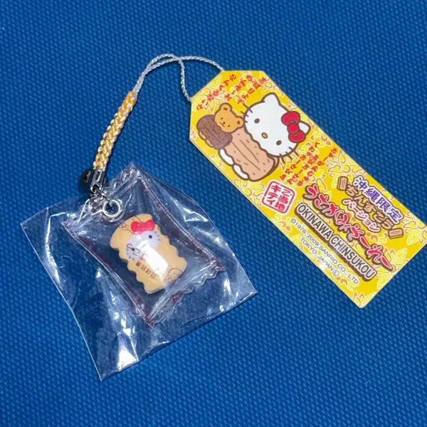 [BUNJANG] Vintage Hello Kitty Okinawa Snack Strap Charm / 오키나와 과자 헬로키티스트랩 고전키티 스트랩