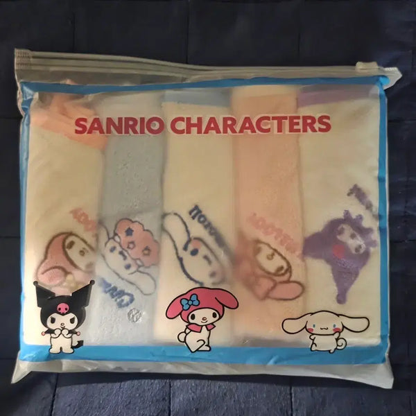[BUNJANG] Sanrio Hand Towel 5-Piece Set (Sealed) / (미개봉) 산리오 핸드타올 5종 세트