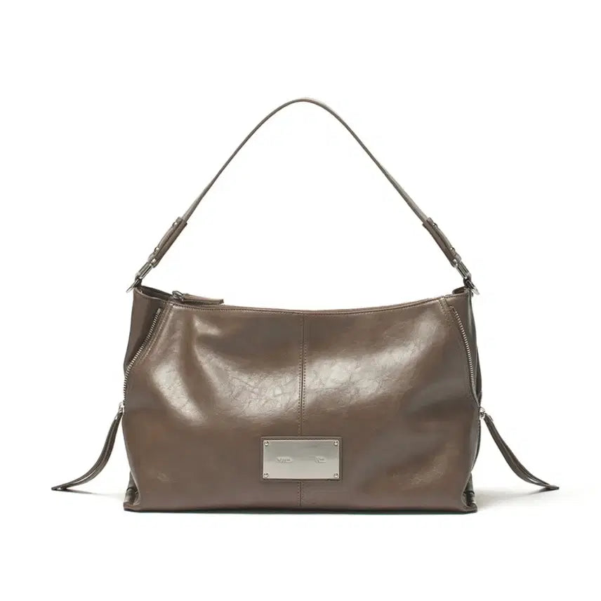 [BUNJANG] Matinkim Side Zipper Shoulder Bag Dark Brown / 마뗑킴 가방