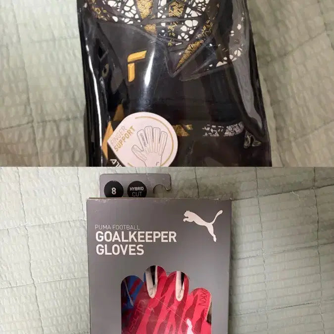 [BUNJANG] Reusch Gold X + Puma Ultra Grip 1 Goalkeeper Gloves Bundle / 골키퍼장갑 묶음 판매(로이쉬골드X+푸마울트라그립1)
