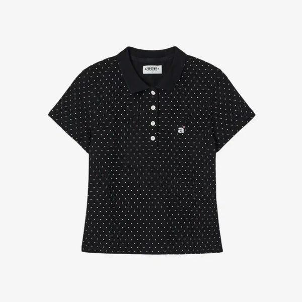 [BUNJANG] aeaeDot Dot Collar T-Shirt / aeaeDot Pk T-Shirts(도트 카라 티셔츠)