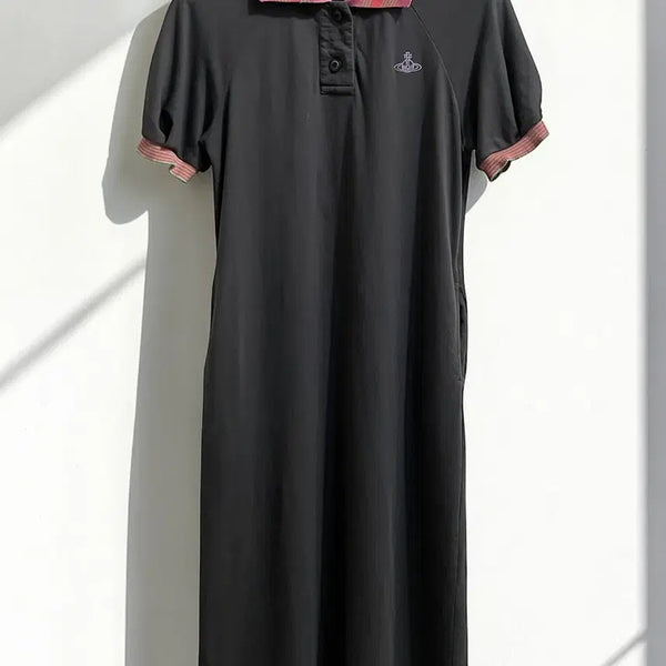 [BUNJANG] Vivienne Westwood Anglomania Polo Collar Cotton Dress / 비비안 웨스트우드 앵글로매니아 카라 원피스