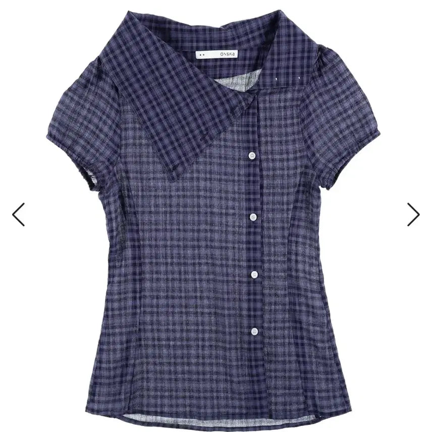 [BUNJANG] ONSKAR Drape Blouse Navy / 온스카 드레이프 블라우스 네이비 2