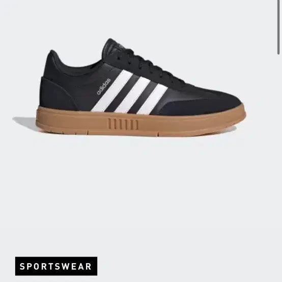 [BUNJANG] Adidas GZ0048 Gradas Sneakers Black Gum Sole / 아디다스 그라다스 스니커즈 블랙 브라운솔 270