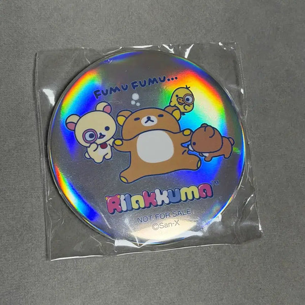 [BUNJANG] Rilakkuma Store Hologram Can Badge / 리락쿠마 스토어 홀로그램 캔뱃지