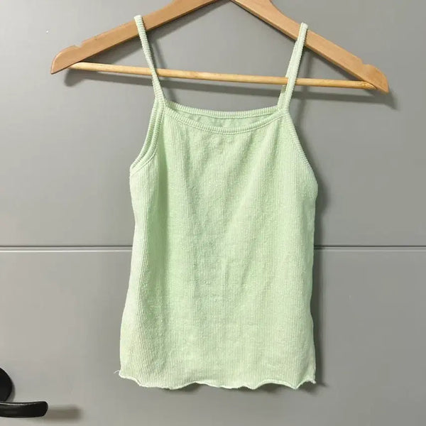 [BUNJANG] Mint Ribbed Sleeveless Summer Top / 새상품) 민트 골지 민소매 여름 나시