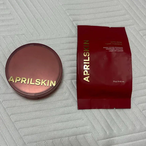 [BUNJANG] Aprilskin Hero Cushion Refill + Case SPF 50+ PA+++ (Shade 19) / 에이프릴스킨 히어로쿠션 리필+ 케이스 19호