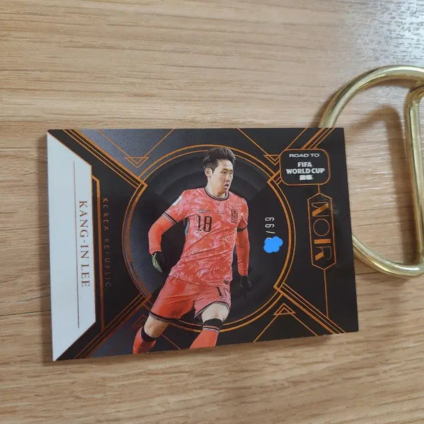 [BUNJANG] 2025-2026 Panini Noir Kang-In Lee Atletico Madrid Korean National Team Limited Edition Soccer Card 66/99 / 25-26파니니 느와르 99한정 아틀레티코마드리드 이강인 국대 축구카드