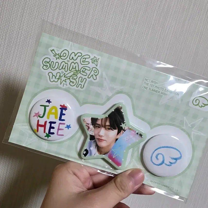 [BUNJANG] NCT WISH Jaehee Our Summer Wish Pin Badge Set (Sealed) / 엔시티 위시 재희  써머 위시 뱃지 미개봉 양도