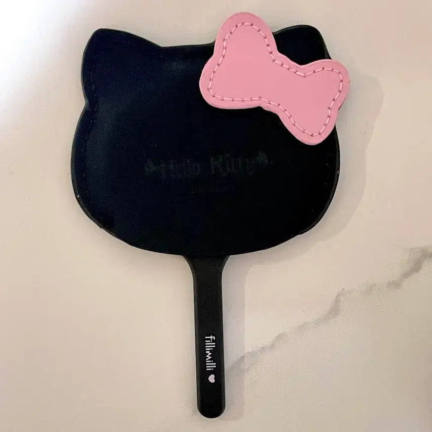 [BUNJANG] FillyMilly x Hello Kitty Hand Mirror / 필리밀리 헬로키티 키티 거울 핸드 미러 핸드미러 손거울 손 블랙 악마 천사 엔젤