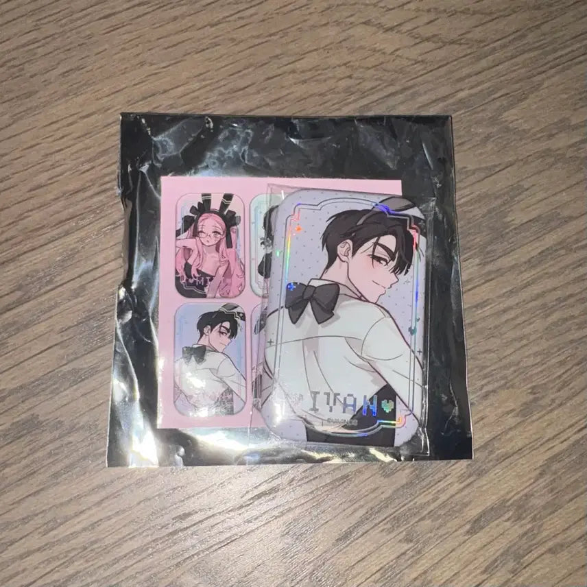 [BUNJANG] A-Stage Aniplex Maid Ticket Luca & Ivan Square Can Badge Set / 에이스테 애니플러스 메이드 티켓 루카 & 이반 사각 캔뱃지