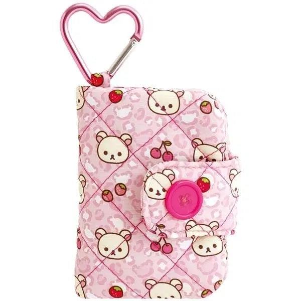 [BUNJANG] KORIRAKKUMA Quilted Coin Case Wallet (Leopard) / 코리락쿠마 퀄팅코인케이스 지갑(레오파드)