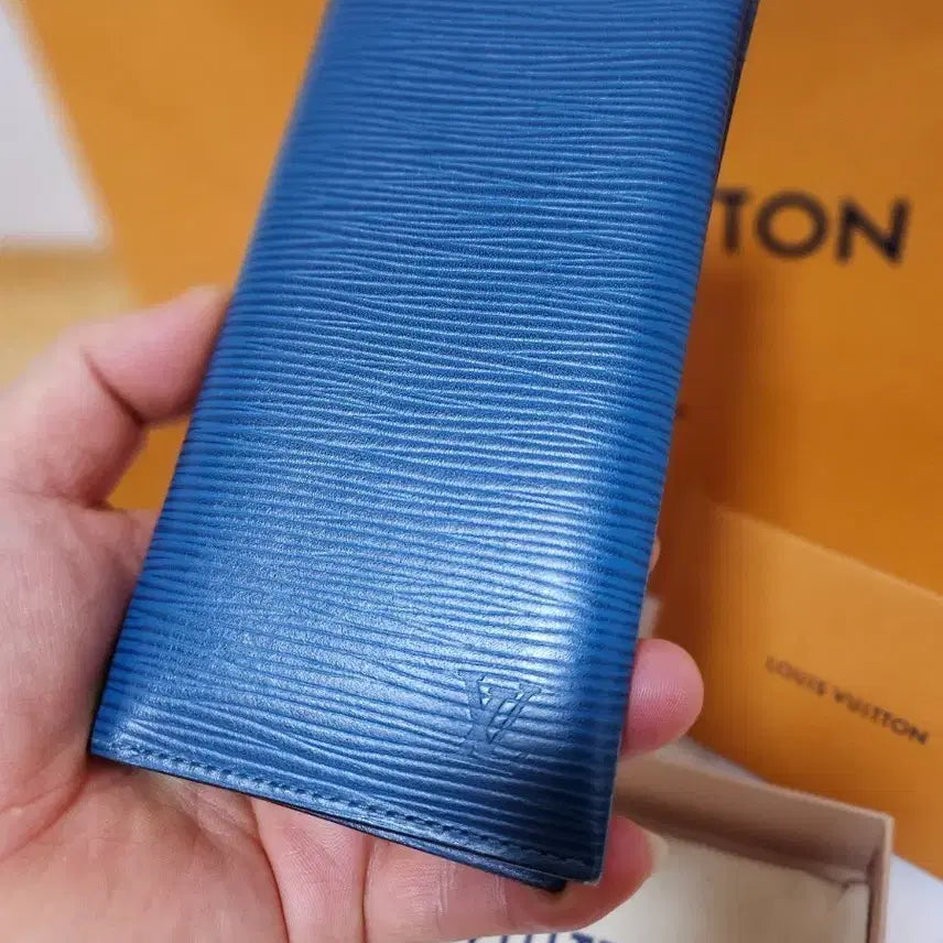 [BUNJANG] Louis Vuitton Epi Long Wallet Dark Blue Genuine Leather / 루이비통 에삐 장지갑 다크블루 통가죽 지갑 남여공용 상태조음