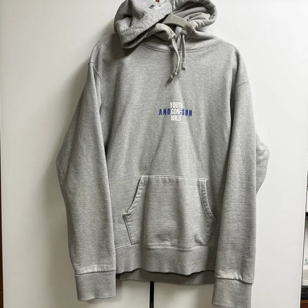 [BUNJANG] Andersson Bell Logo Hoodie Gray L / 엔더슨벨 로고 그레이 후드티 L