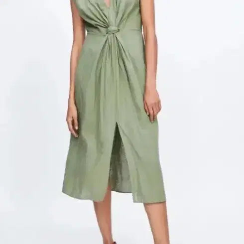 [BUNJANG] ZARA Wrap Long Dress Mint / 자라 원피스
