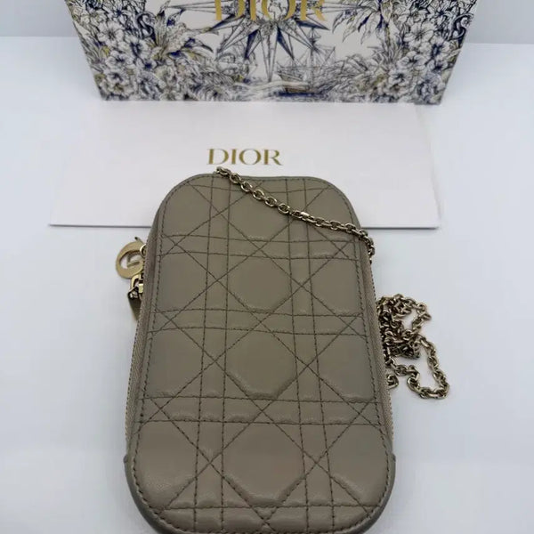 [BUNJANG] Dior Cannage Phone Holder Chain Bag / 디올 까나쥬 폰홀더 체인백