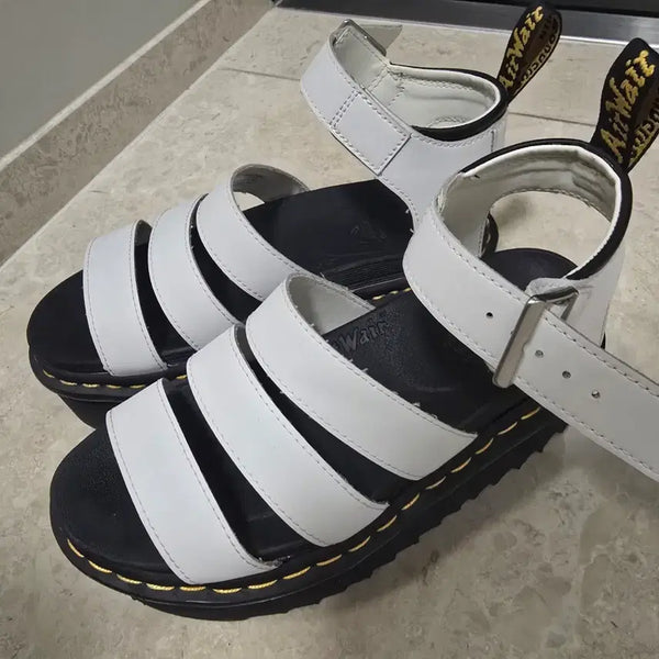 [BUNJANG] Dr. Martens Platform Sandals White UK 5 / 닥터마틴 플랫폼 샌들 240