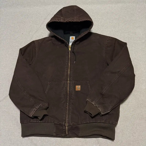 [BUNJANG] Carhartt J130 Active Jacket Dark Brown / 칼하트 J130 다크 브라운 액티브 자켓