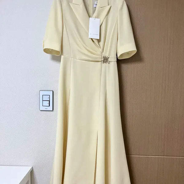 [BUNJANG] MICHAA Shirred Waist Midi Dress / (텍있는 새상품)미샤 원피스 44사이즈 판매합니다