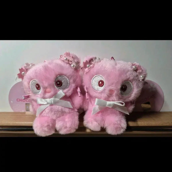 [BUNJANG] Choco Cat Plush Keychain Set / 초코캣 인형 키링 세트