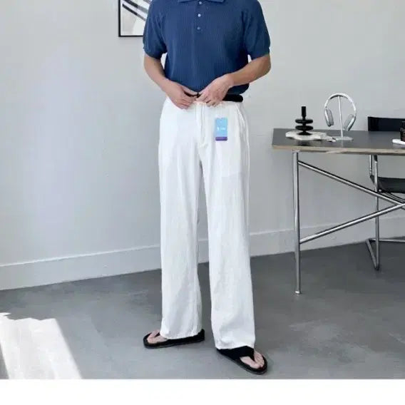 [BUNJANG] Linen White Jeans XL / 새상품) 린넨 화이트 진 XL