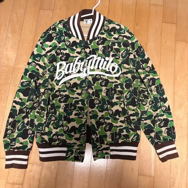 [BUNJANG] Baby Milo Men's Cargo Pattern Varsity Jacket M / 베이비 마일로 남성 카고 패턴 바시티 자켓 M