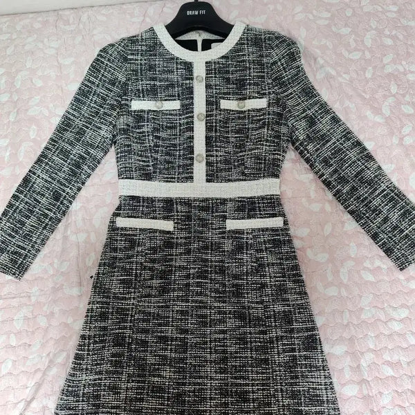 [BUNJANG] LINE Tweed Suit Dress / (업로드 특별가/ 브랜드/무료배송/새제품)  LINE 트위드 정장 원피스