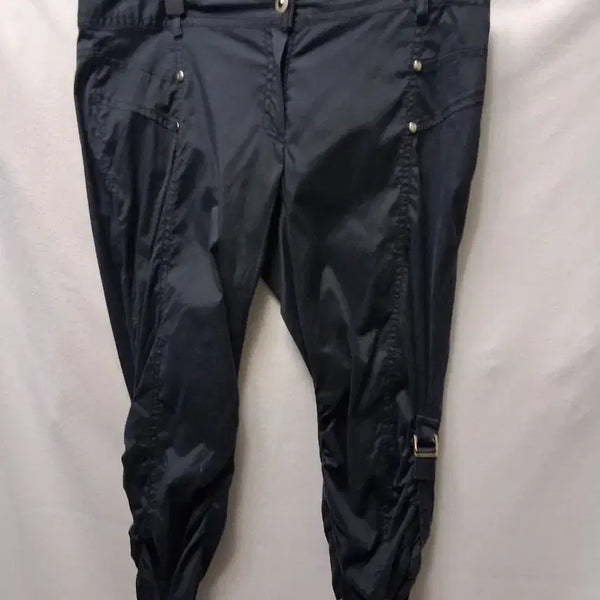 [BUNJANG] Black Nylon Cap Sleeve Pants (32-inch Waist, 28-inch Inseam, Stretch) / 블랙 나일론 캡소매 바지 32인지 28 스판흰색 개당