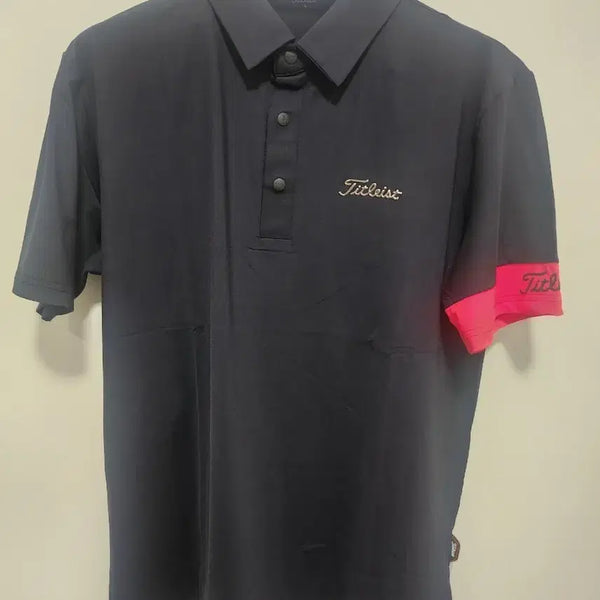 [BUNJANG] Titleist Men's Golf Wear Short Sleeve Polo Black / 타이틀리스트 남성 골프웨어 반팔 블랙 (새상품)