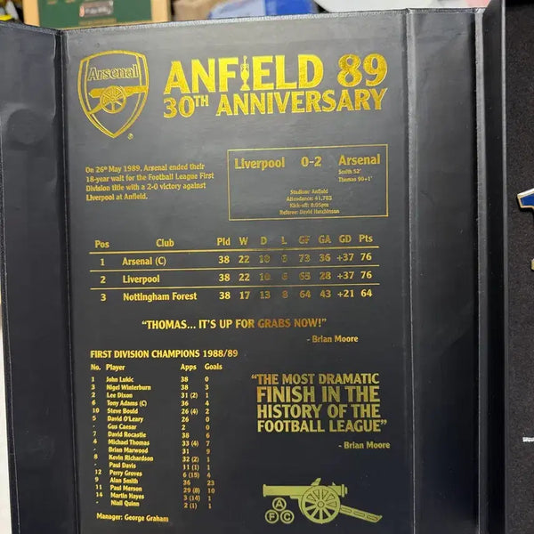 [BUNJANG] Arsenal 89 30th Anniversary Limited Edition Pin Badge Set / 아스날 ANFIELD 89 30주년 한정판 핀 배지 세트 (3000개 한정) 정품