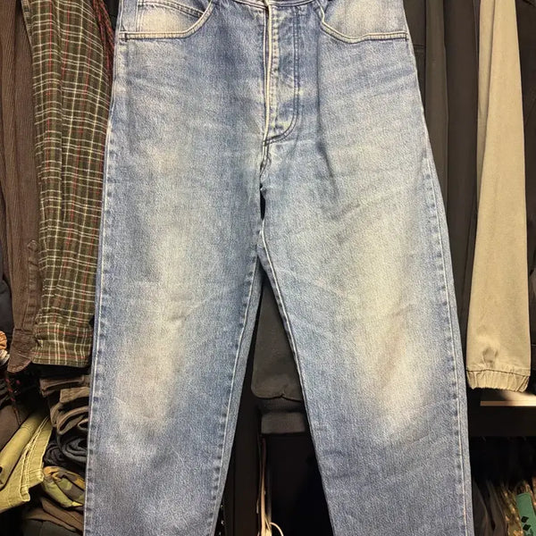 [BUNJANG] Stone Island 80s Green Edge Denim Pants / 80s 스톤아일랜드 데님 팬츠 그린엣지