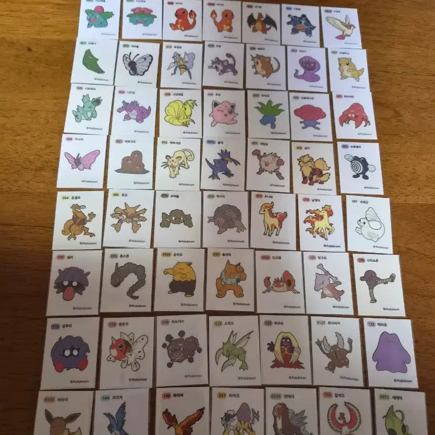 [BUNJANG] Pokemon 1st Generation Sticker Seals / 포켓몬 1세대 띠부씰