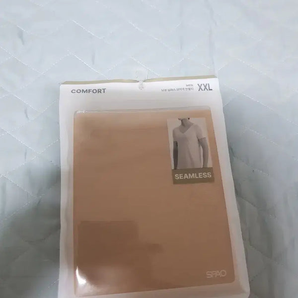 [BUNJANG] SPAO Seamless V-Neck T-Shirt Beige XXL / 새상품) 스파오 심리스 v넥 반팔 XXL