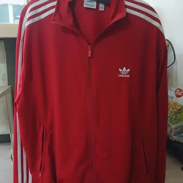 [BUNJANG] Adidas Firebird Track Jacket Red L / 아디다스 파이어버드 져지 레드 L사이즈 남성 (구매전 설명란 확인 부탁드려요!!)