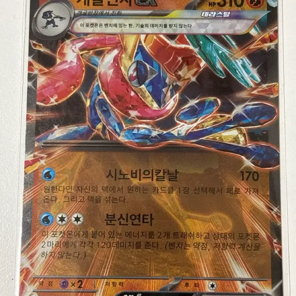 [BUNJANG] Greninja ex RR / 포켓몬카드 개굴닌자 ex rr