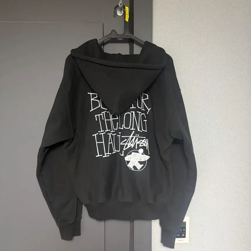 [BUNJANG] Stussy Longhole Zip Hoodie Black L / [L] 스투시 롱홀 집 후디 블랙