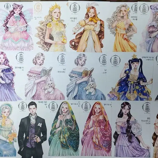 [BUNJANG] Orgel Melody Kim Jangmi Character Stickers Set / 오르골멜로디 김장미님 인물인스 장당 300원에 판매해요