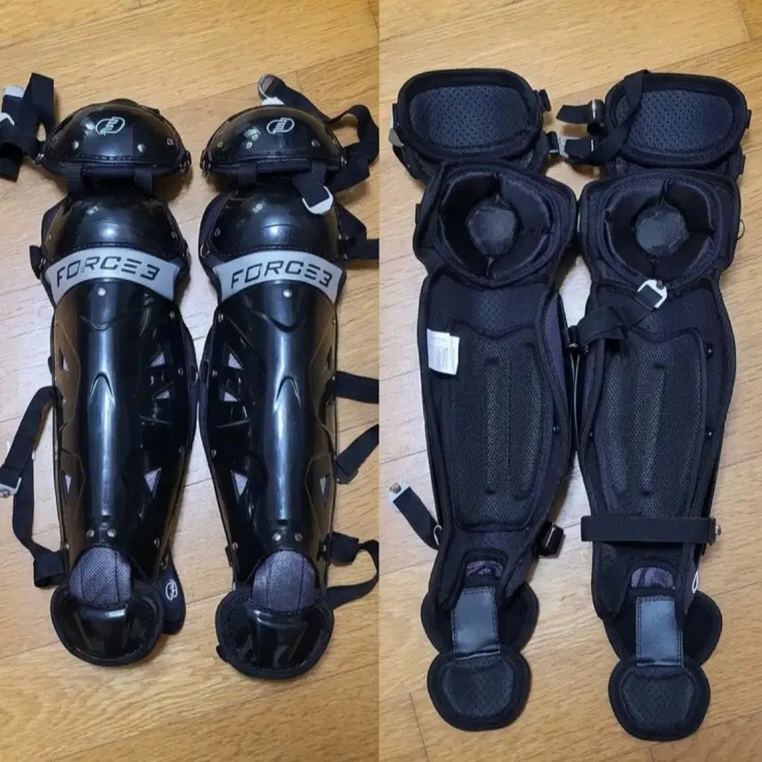 [BUNJANG] Force3 Catcher's Leg Guard Black 15.5 Inch / Force3 포수 렉가드 새제품 판매합니다.
