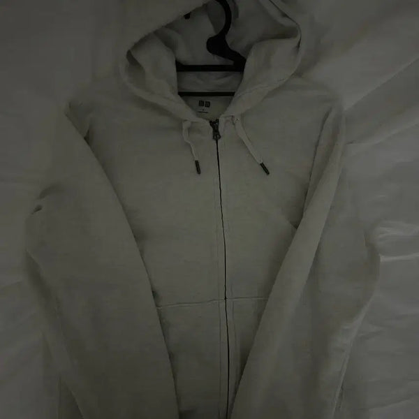 [BUNJANG] Uniqlo Back Mélange Hooded Zip-Up Jacket / 유니클로 백메란지 후드집업