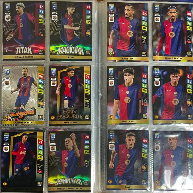 [BUNJANG] Panini Football Card Barcelona Yamal Team Set Collection / 바르셀로나 야말 팀 세트 컬렉션 파니니 축구카드